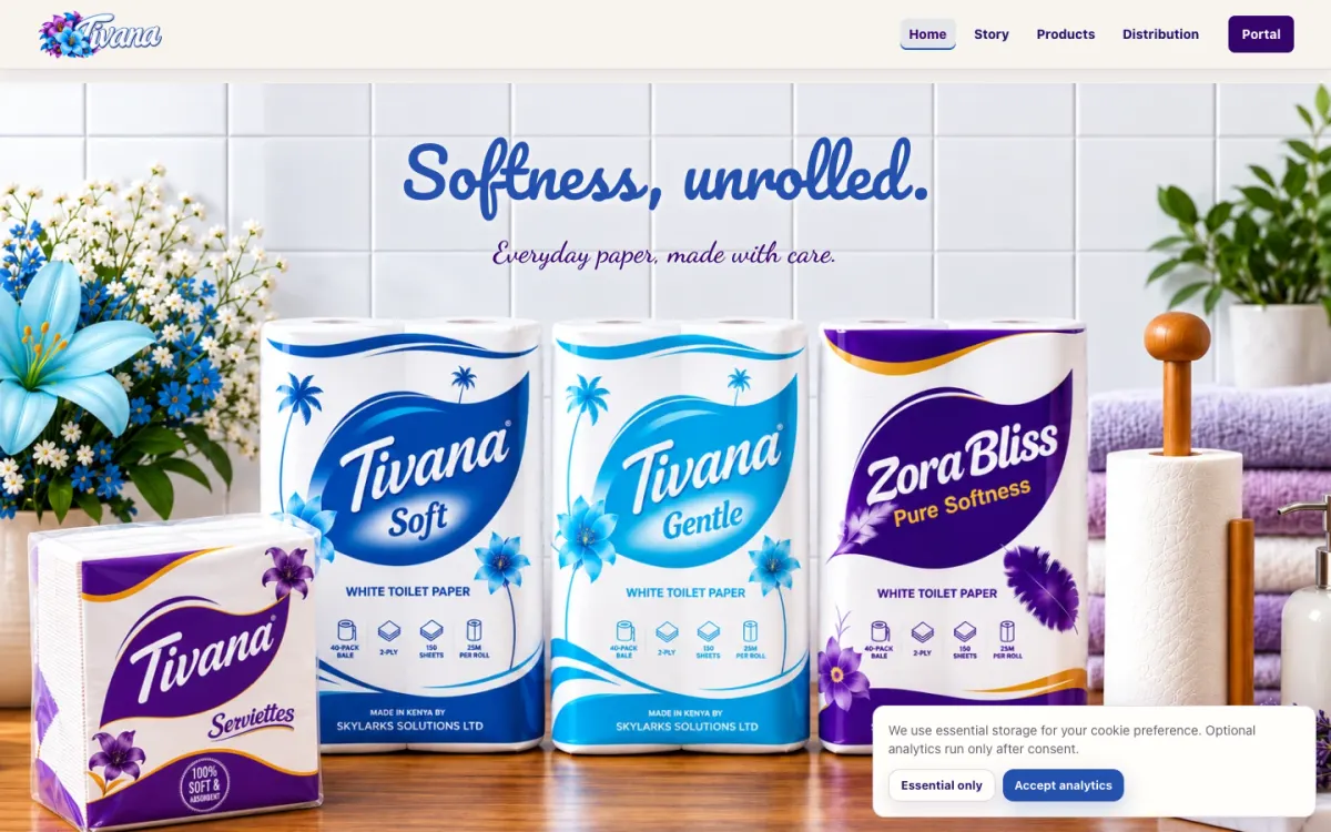 Skylarks Solutions homepage